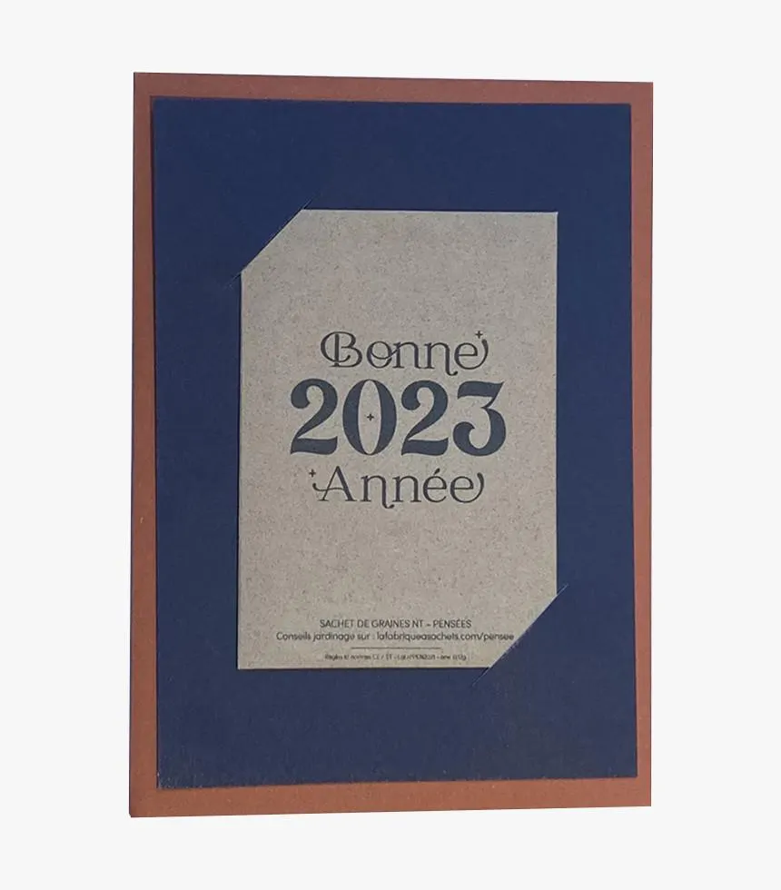 Carte à planter "Bonne Année 2023"