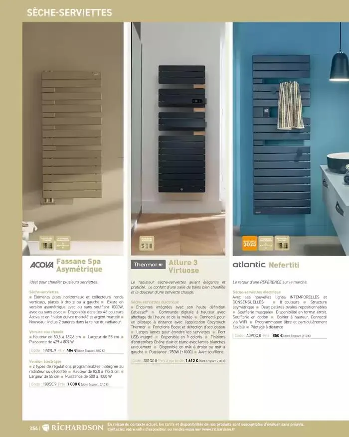 SALLE DE DE BAINS ET CARRELAGE 2025 du 11 avril au 31 décembre 2025 - Catalogue page 356