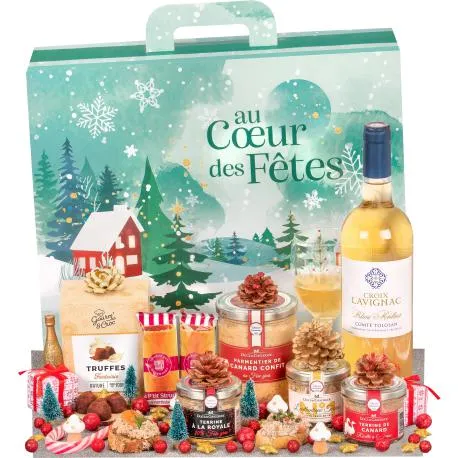 Panier gourmand "Au coeur des fêtes"