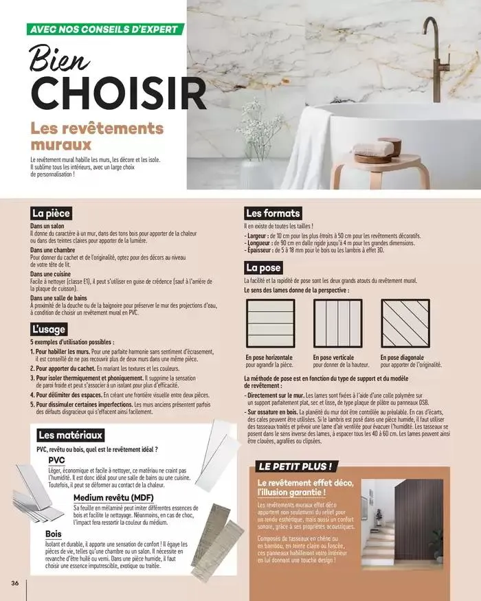 Aménagents Intérieurs 2025 du 1 janvier au 31 décembre 2025 - Catalogue page 36
