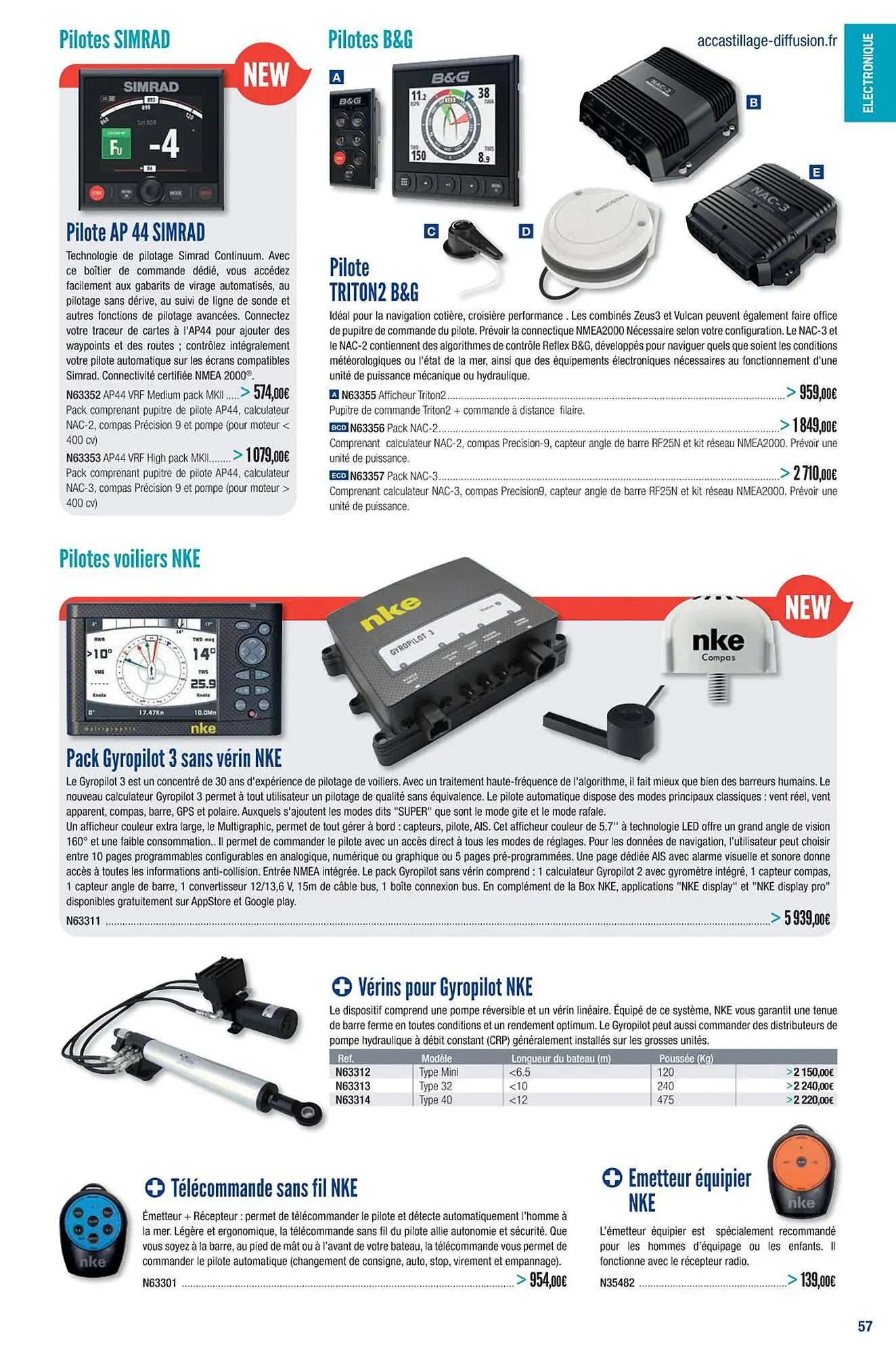 Catalogue Accastillage Diffusion du 1 mars au 31 décembre 2023 - Catalogue page 59