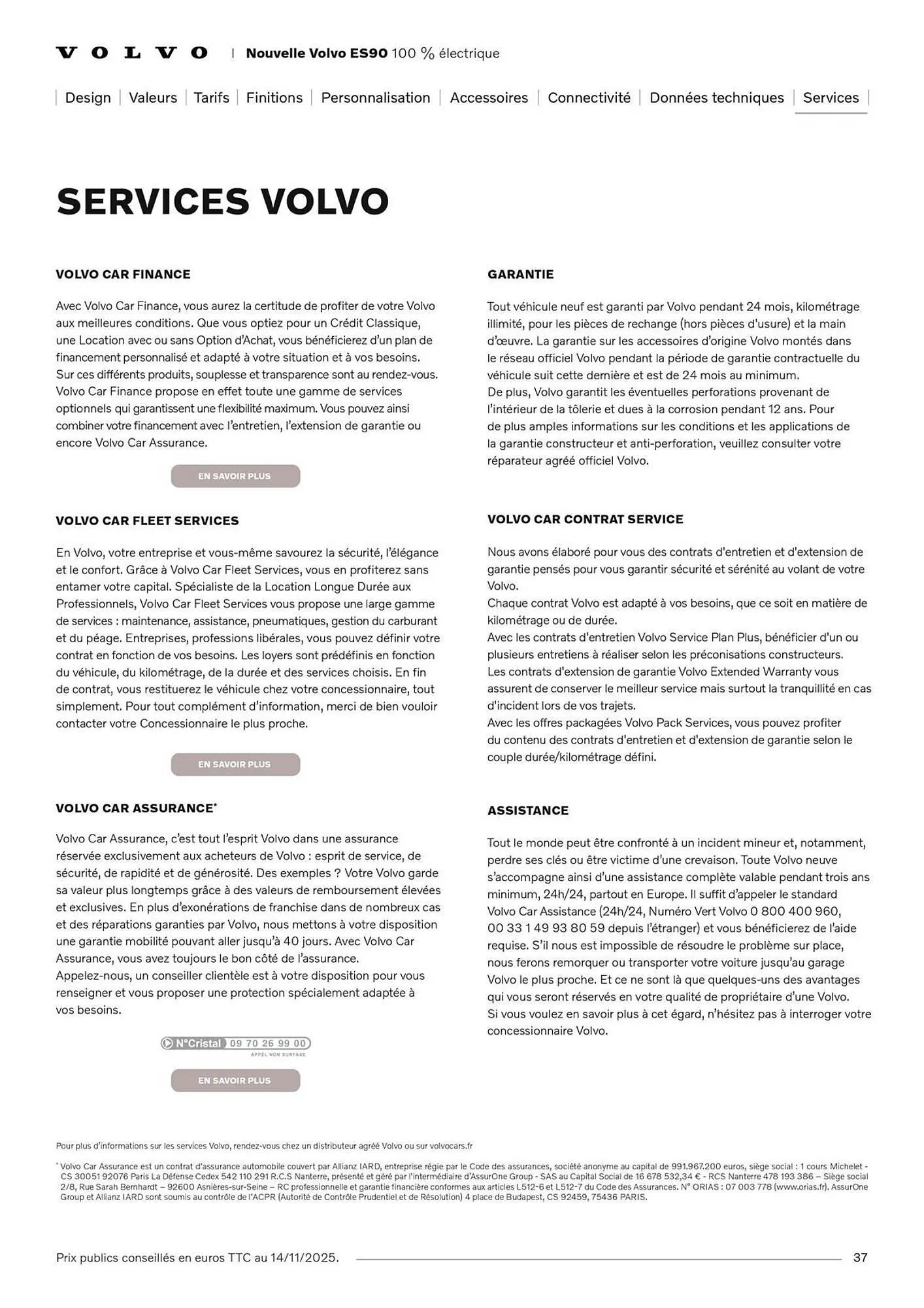 Catalogue VOLVO du 7 janvier au 31 janvier 2027 - Catalogue page 37