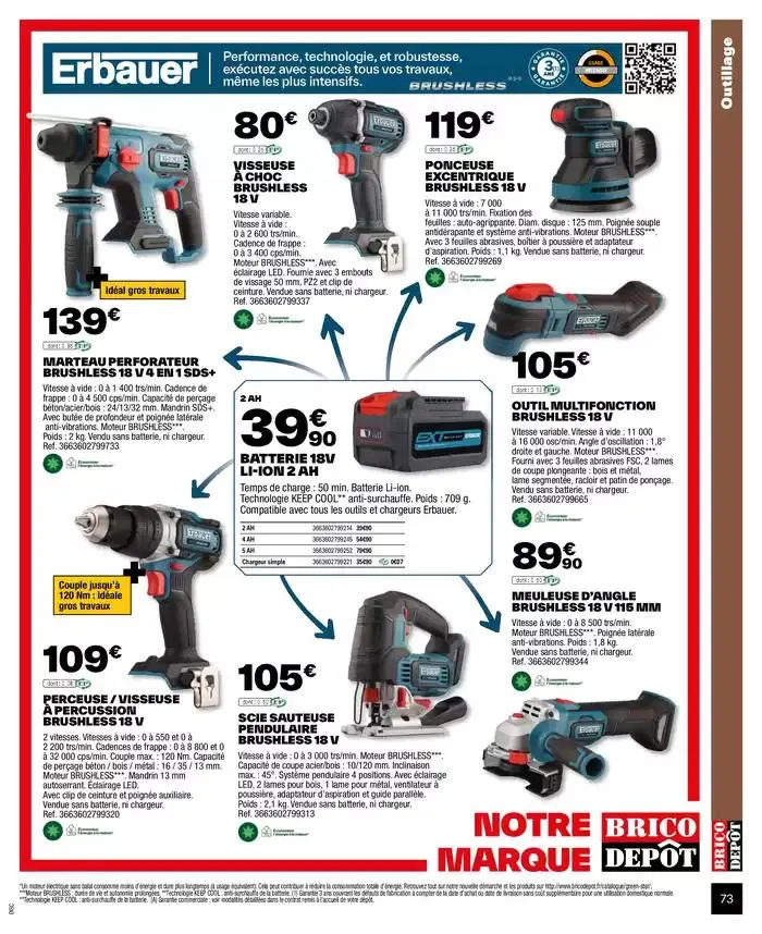 J’améliore mon habitat à prix dépôt du 2 octobre au 9 octobre 2024 - Catalogue page 73