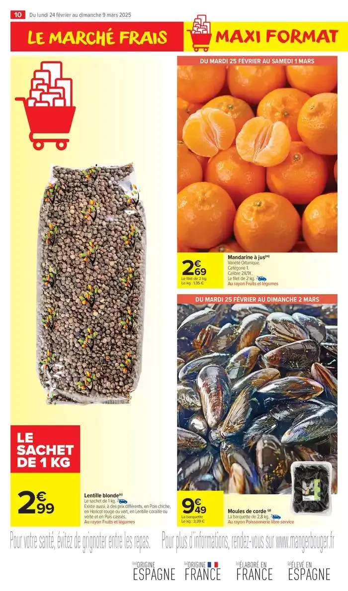 MAXI PROMO MINI PRIX du 24 février au 9 mars 2025 - Catalogue page 12