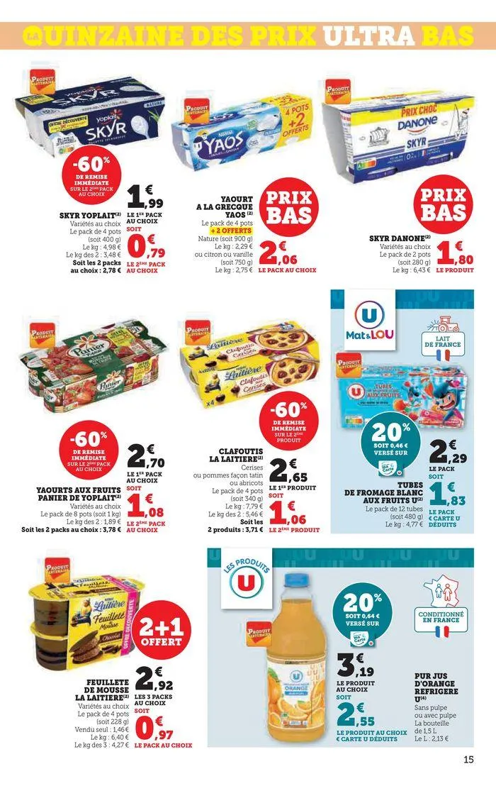 Catalogue SUPER U du 20 août au 1 septembre 2024 - Catalogue page 15