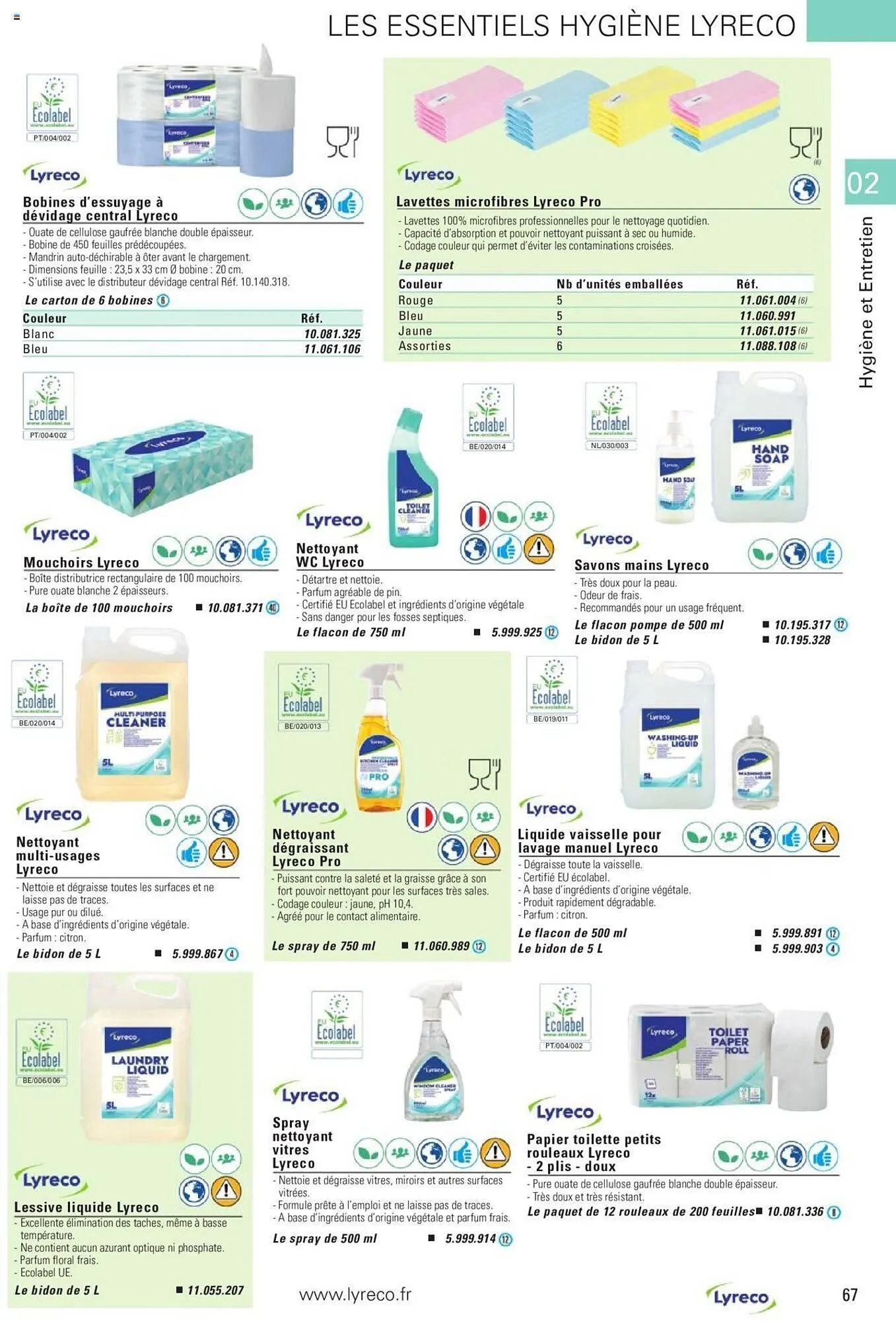 Catalogue Lyreco du 15 mai au 31 décembre 2023 - Catalogue page 67