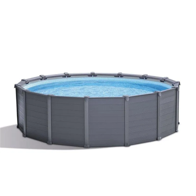 Intex Piscine Graphite Panel 478 X 124 Cm