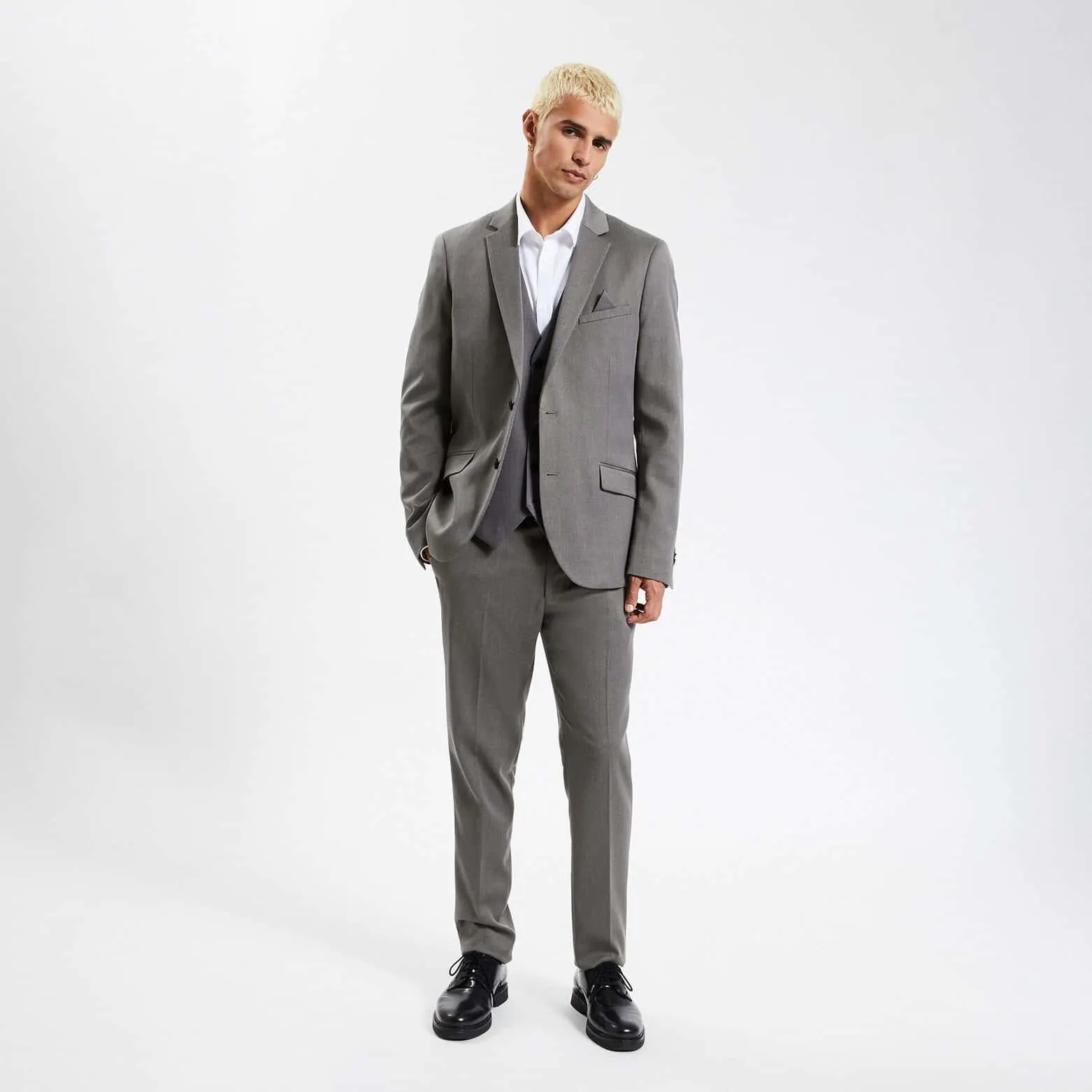 Costume 3 pièces slim - Gris foncé