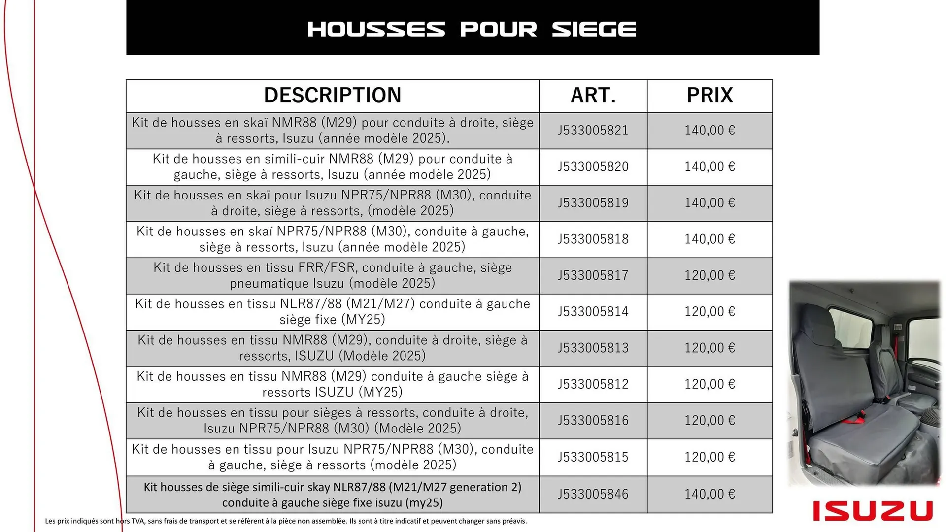Catalogue Isuzu du 11 novembre au 30 avril 2026 - Catalogue page 15
