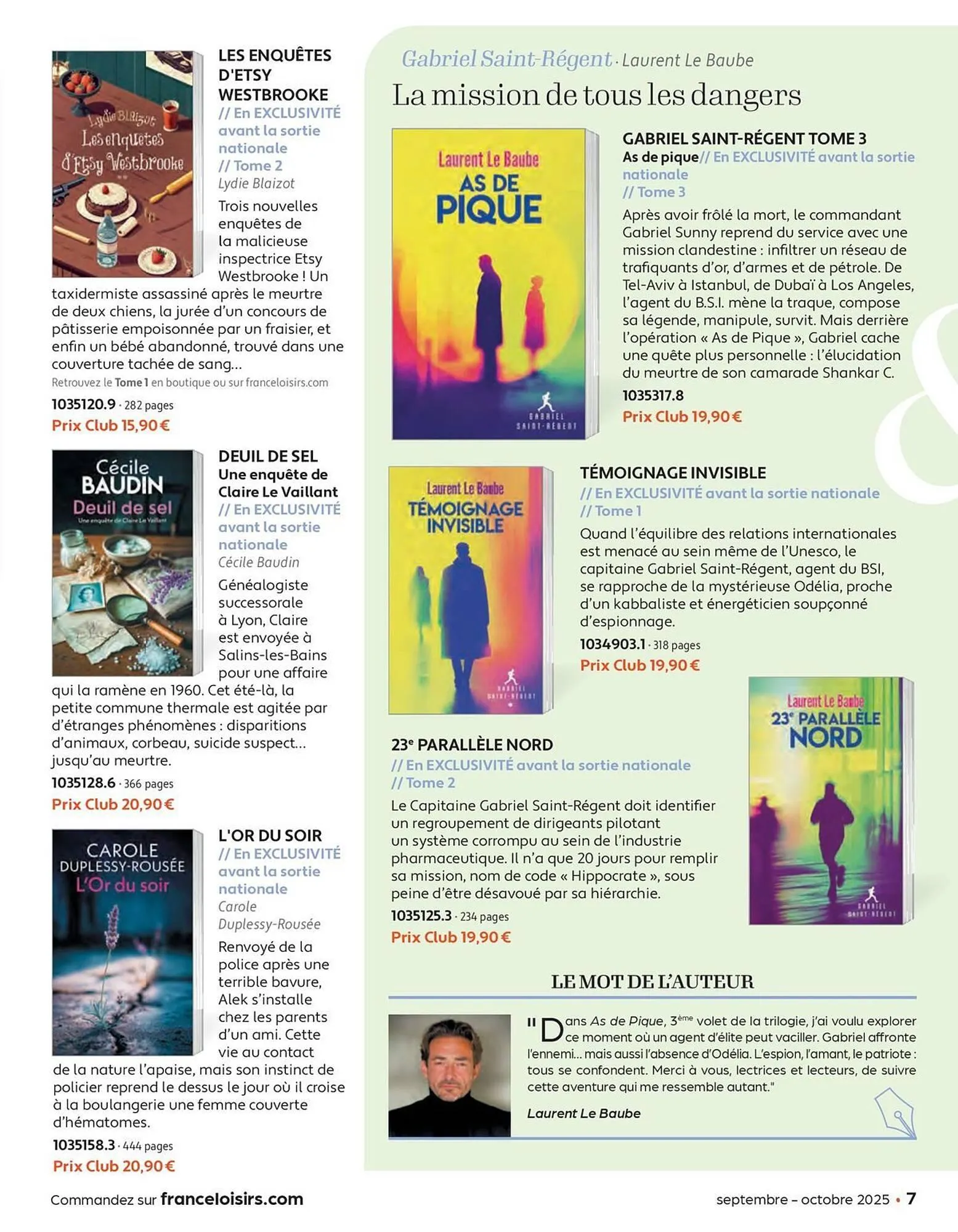 Catalogue France Loisirs du 1 septembre au 31 octobre 2025 - Catalogue page 7