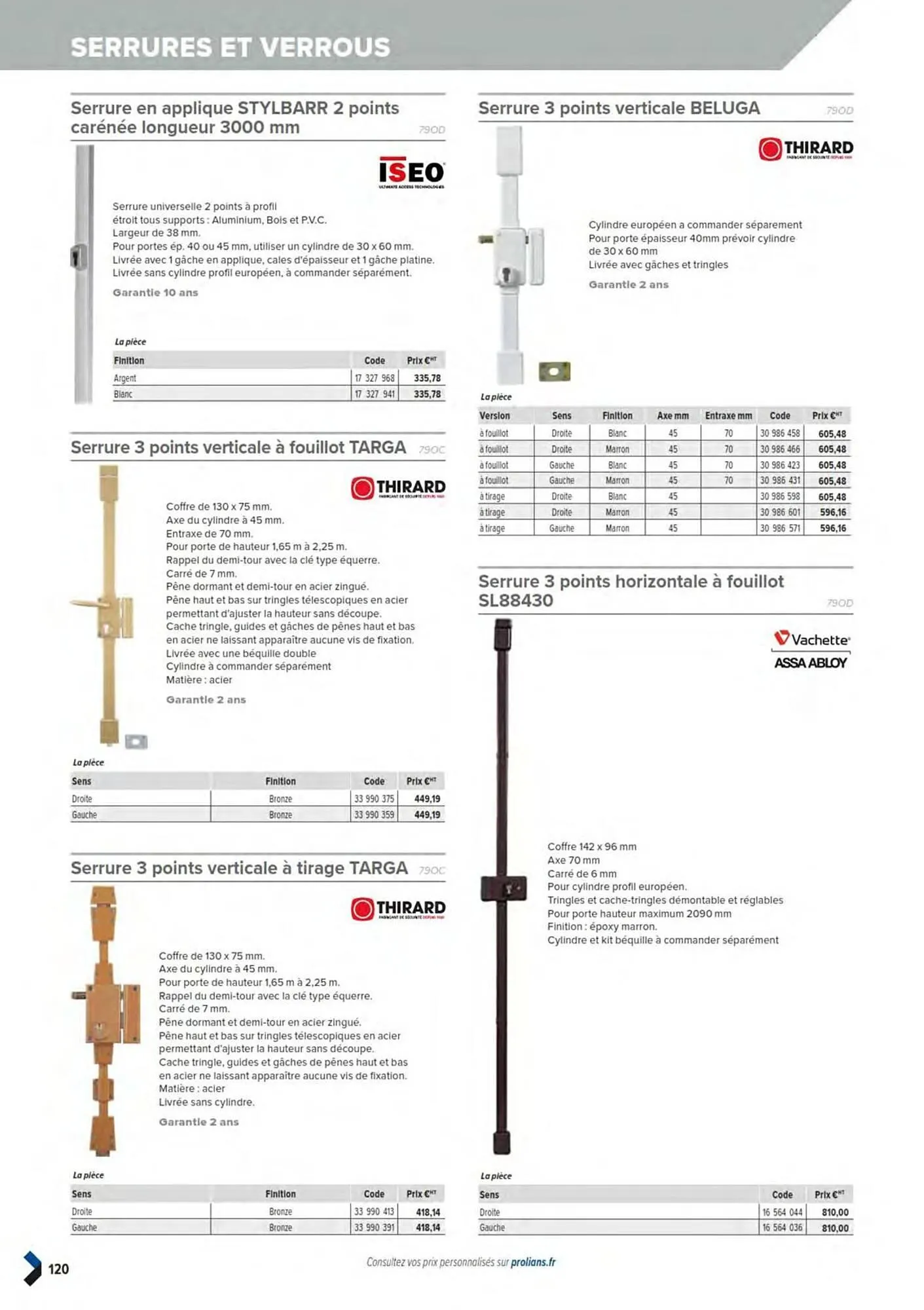 Catalogue Prolians du 11 mars au 31 décembre 2025 - Catalogue page 122