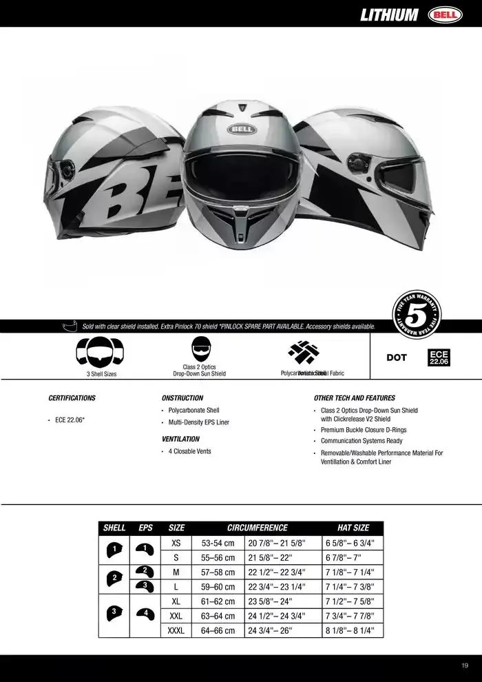 BELL Spring 2025 du 27 mars au 31 décembre 2025 - Catalogue page 19