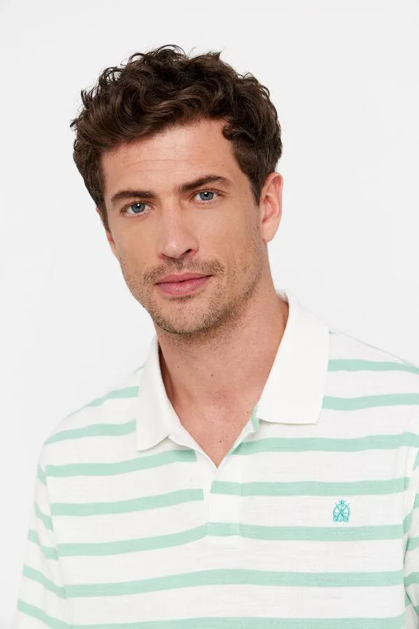 Polo slub rayas