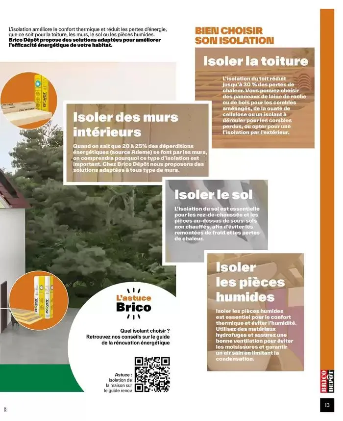 J’améliore mon habitat à prix dépôt du 2 octobre au 9 octobre 2024 - Catalogue page 13
