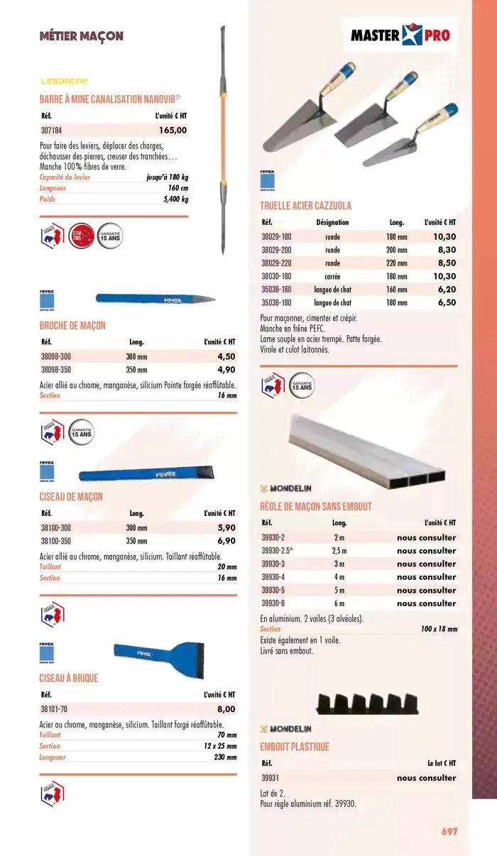 Essentiel Industrie 2025 du 3 janvier au 31 décembre 2025 - Catalogue page 699