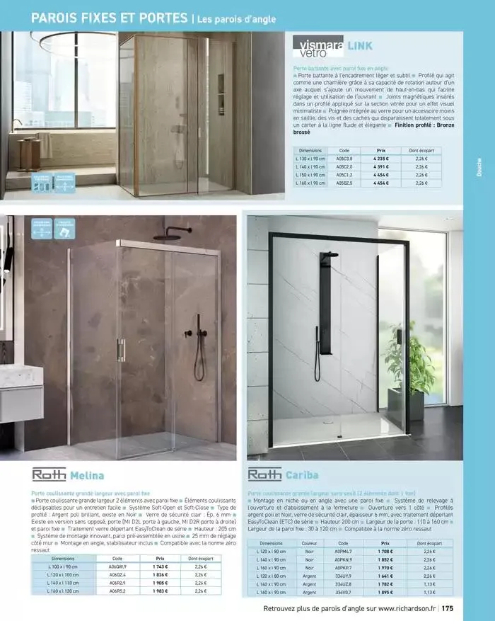 SALLE DE DE BAINS ET CARRELAGE 2025 du 11 avril au 31 décembre 2025 - Catalogue page 177