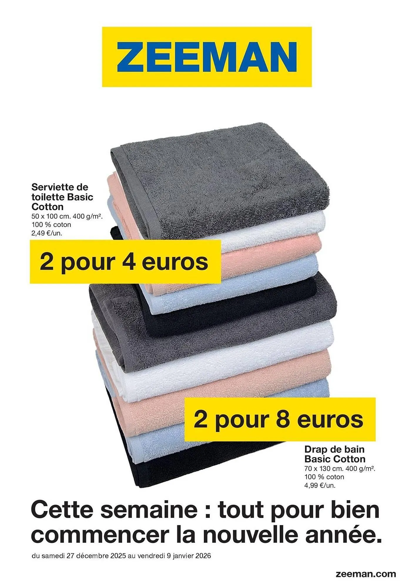 Catalogue Zeeman du 27 décembre au 9 janvier 2026 - Catalogue page 1