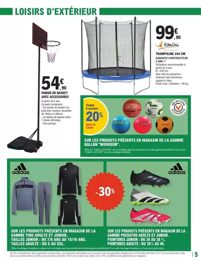 E.Leclerc Sports PRINTEMPS du 25 mars au 12 avril 2025 - Catalogue page 5