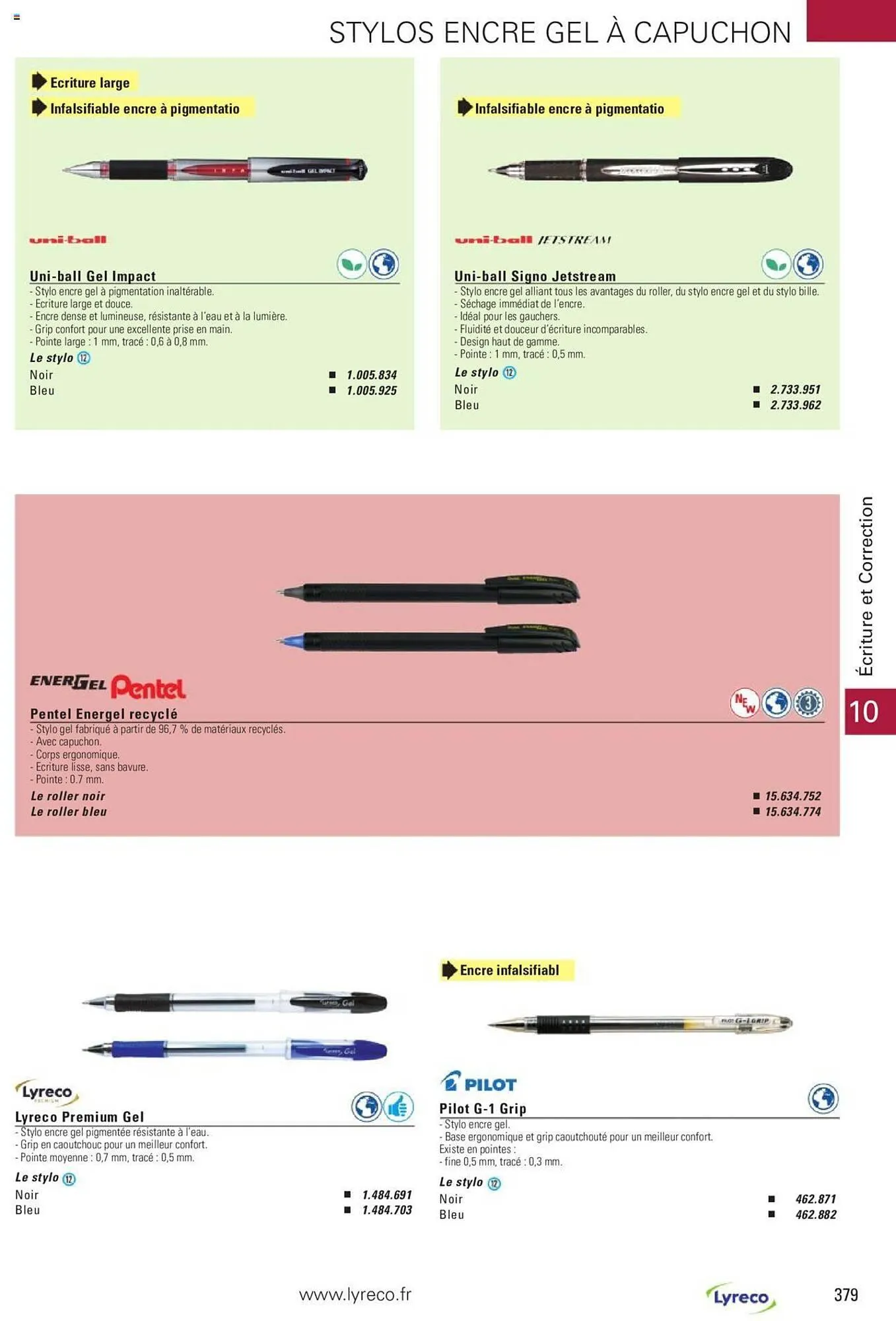 Catalogue Lyreco du 15 mai au 31 décembre 2023 - Catalogue page 379