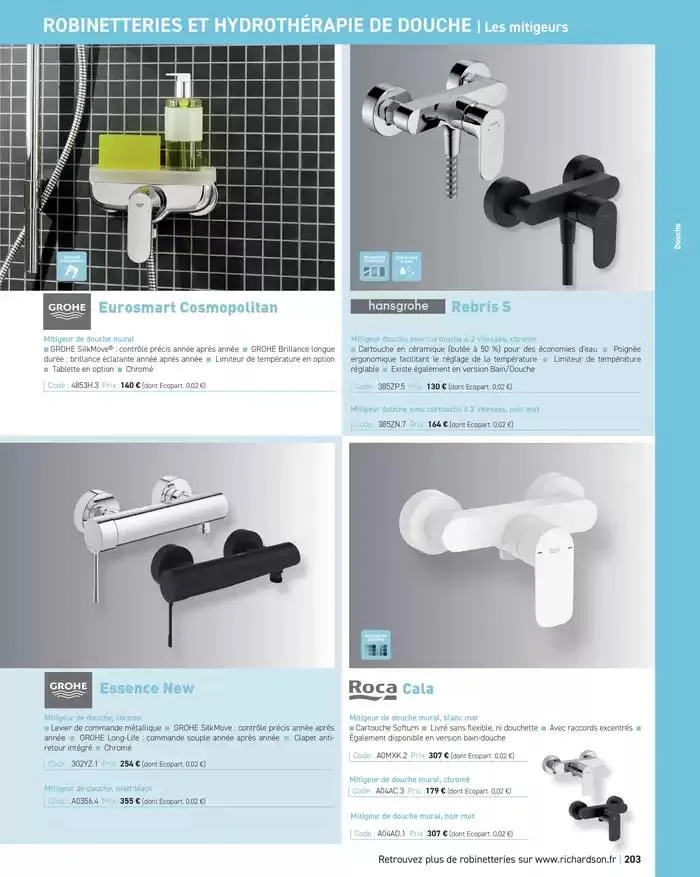 SALLE DE DE BAINS ET CARRELAGE 2025 du 11 avril au 31 décembre 2025 - Catalogue page 205