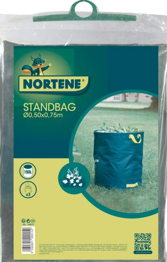 STANDBAG Sac déchets verts autostable avec poignéesVert 150L