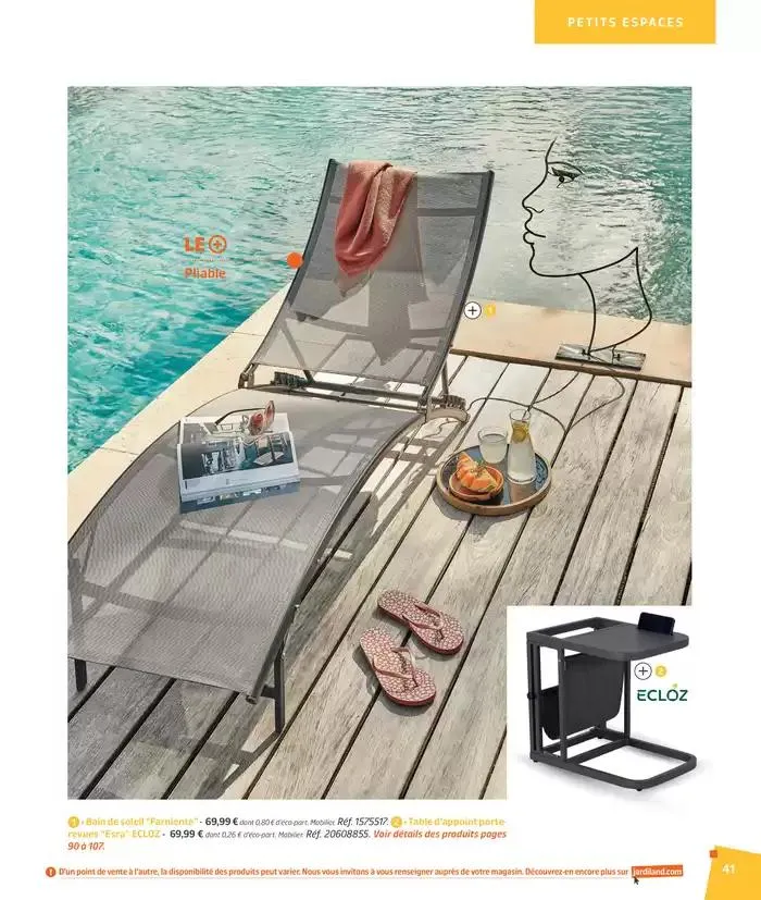 BARBEUC, SIESTE, PÉTANQUE PLACE À LA DÉTENTE du 27 février au 23 juin 2025 - Catalogue page 41