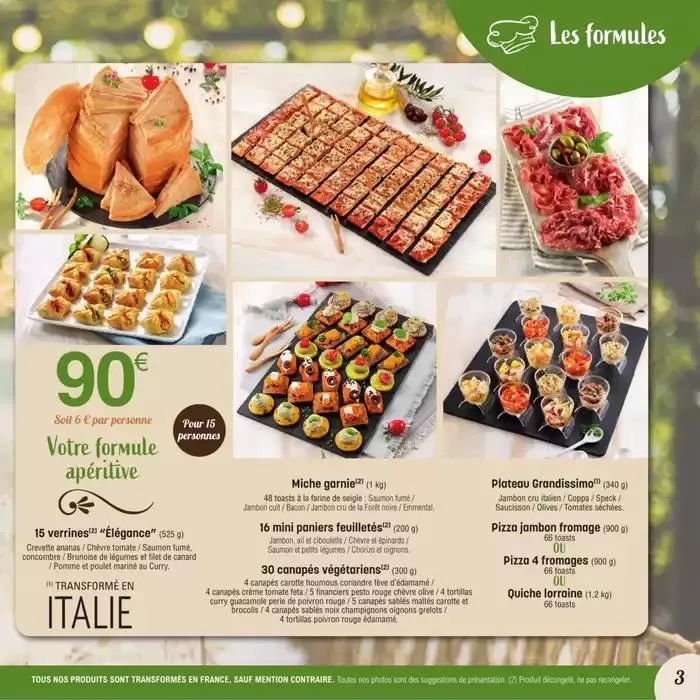 CARTE TRAITEUR PERMANENTE du 31 mars au 30 mars 2026 - Catalogue page 3