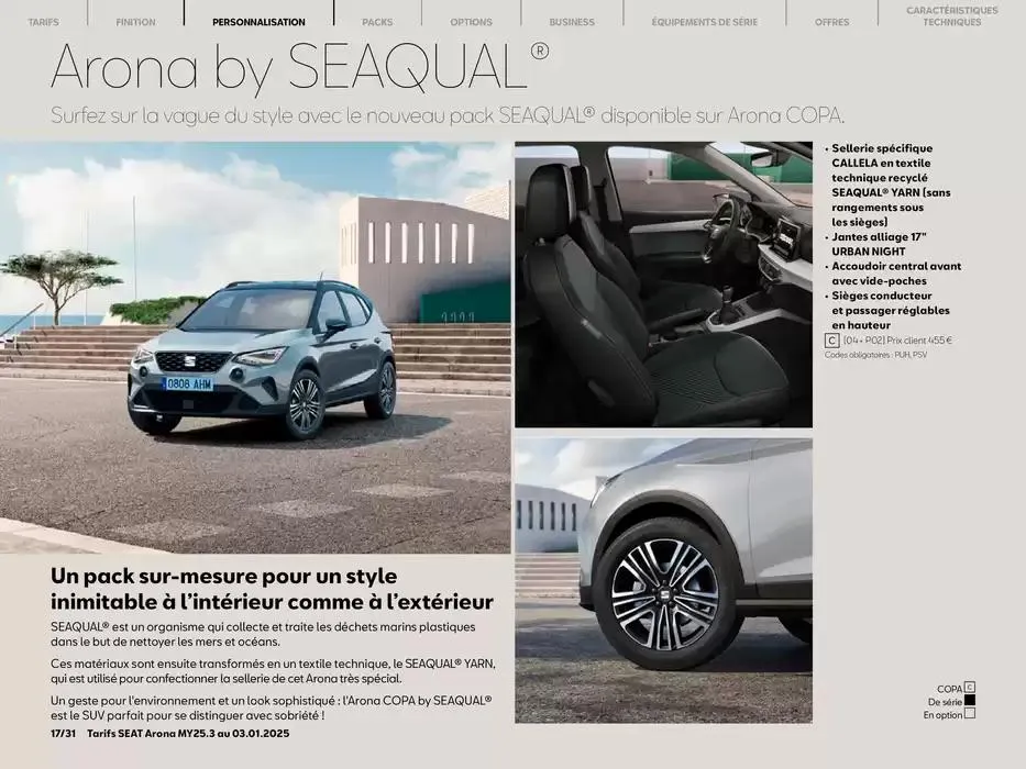 SEAT Arona du 17 janvier au 17 janvier 2026 - Catalogue page 17