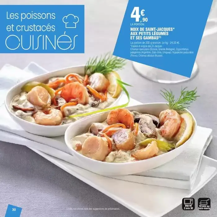 CARTE TRAITEUR PERMANENTE - MIXTE du 27 mars au 24 novembre 2025 - Catalogue page 30