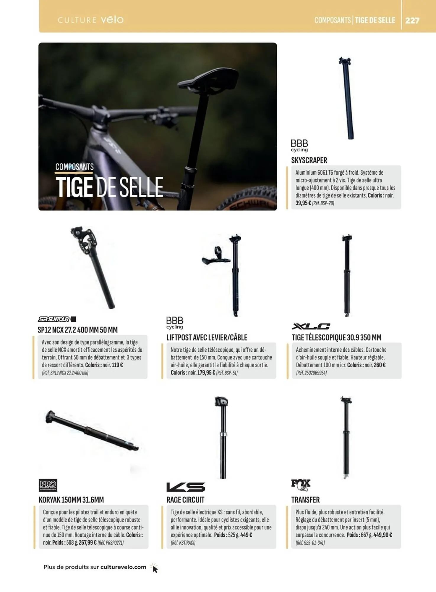 Catalogue Culture Vélo du 19 décembre au 31 décembre 2026 - Catalogue page 227