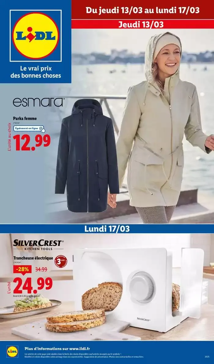 Chez Lidl, découvrez une sélection d'outils Parkside et de vêtements tendances ! du 13 mars au 17 mars 2025 - Catalogue page 1