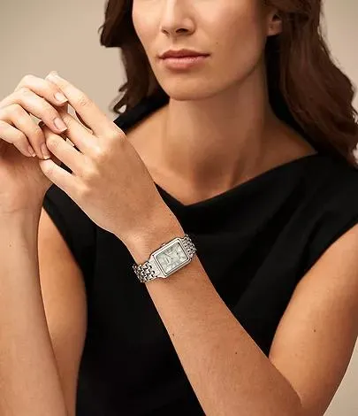 Montre Raquel à trois aiguilles avec date, en acier inoxydable