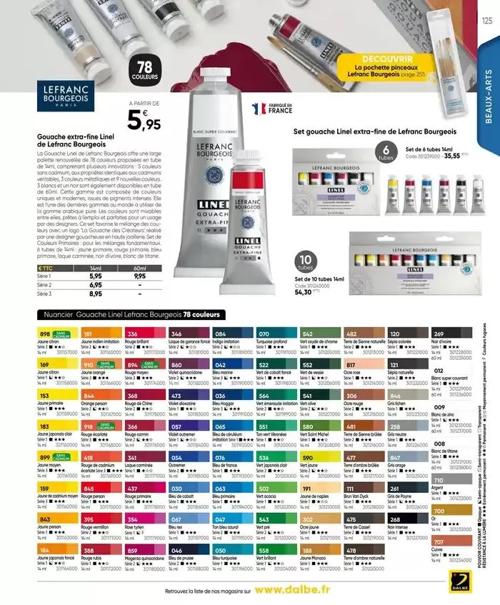 CATALOGUE DALBE 2025 du 27 janvier au 31 décembre 2025 - Catalogue page 127