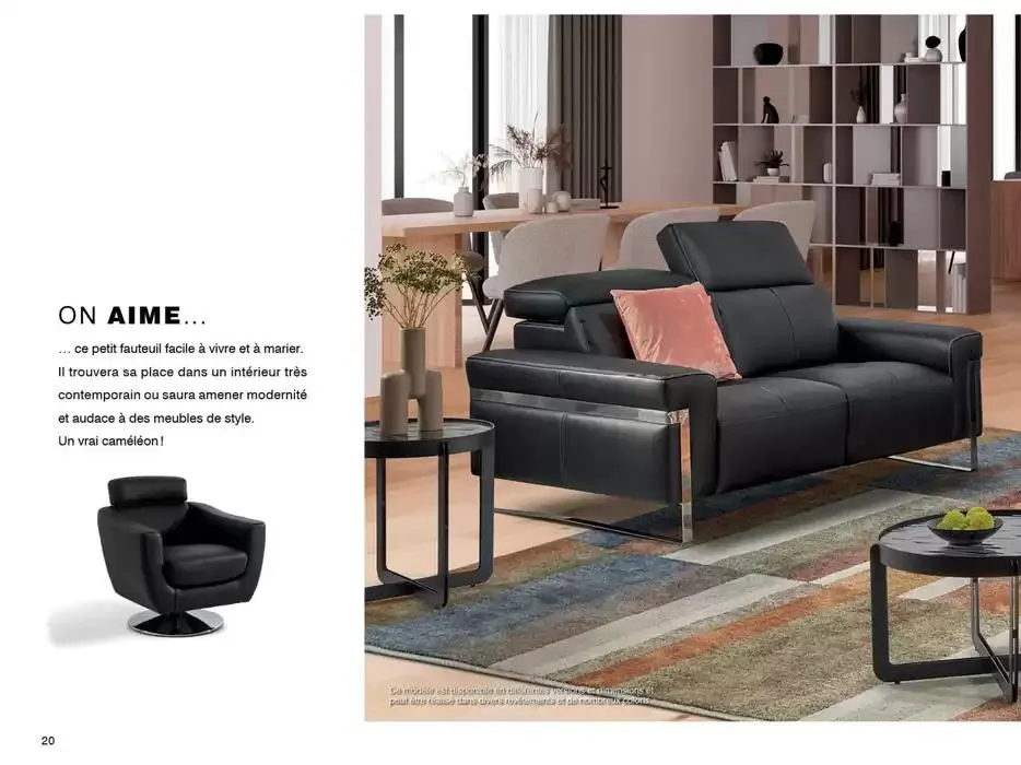 Catalogue Canapés et Fauteuils 2025  du 1 janvier au 31 décembre 2025 - Catalogue page 20