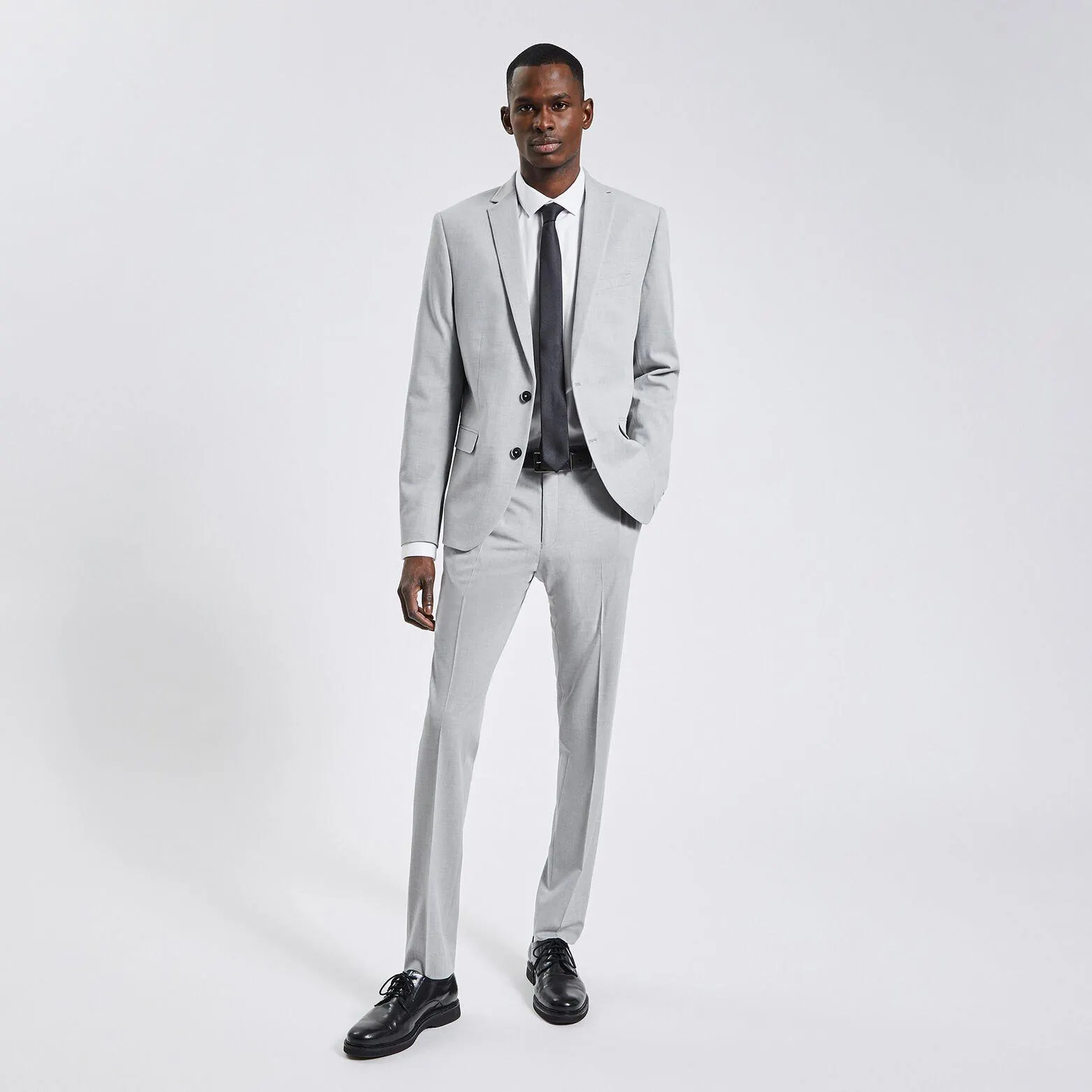 Costume 2 pièces extra-slim bistretch - Gris clair