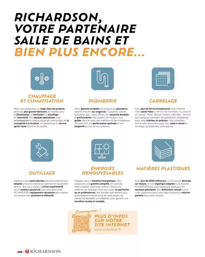 SALLE DE DE BAINS ET CARRELAGE 2025 du 11 avril au 31 décembre 2025 - Catalogue page 490