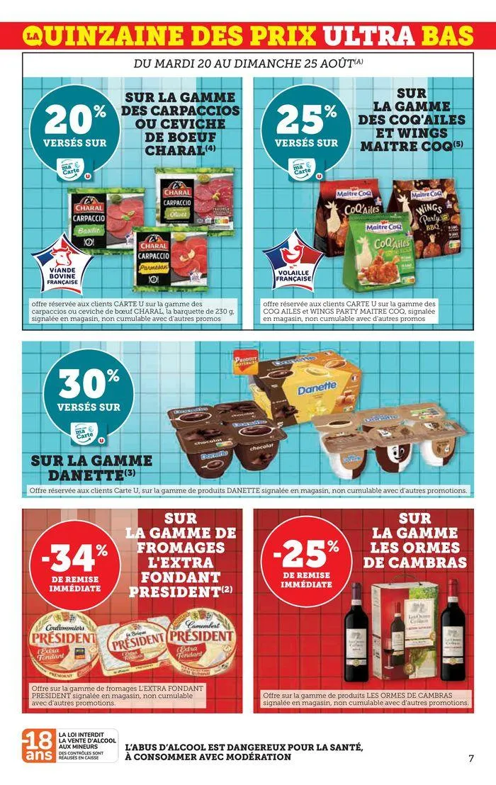 Catalogue SUPER U du 20 août au 1 septembre 2024 - Catalogue page 7