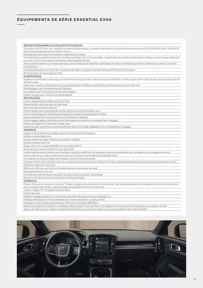 VOLVO EX40 FULLY ELECTRIC du 7 janvier au 31 décembre 2025 - Catalogue page 9