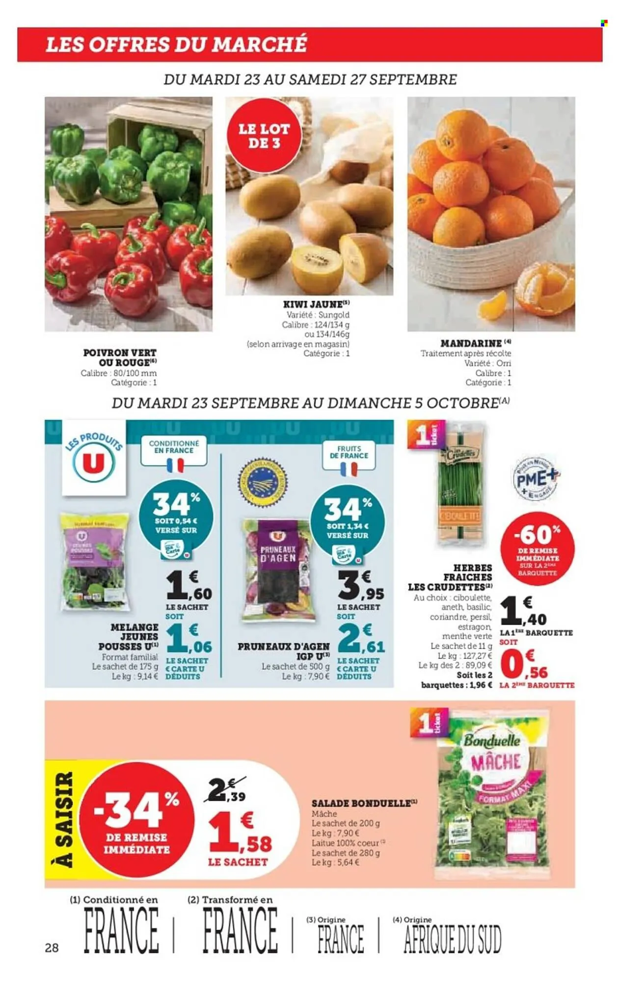 Catalogue Super U du 23 septembre au 5 octobre 2025 - Catalogue page 28