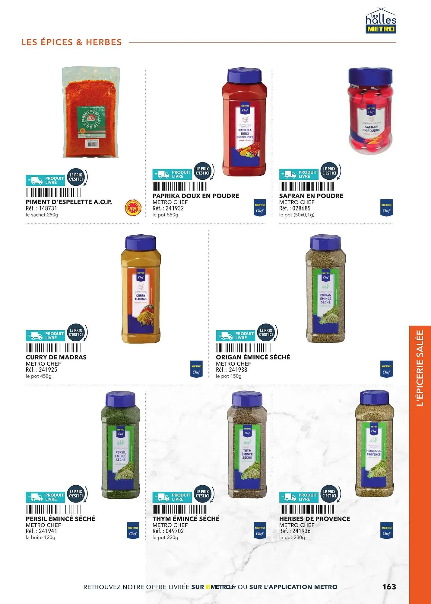 Catalogue METRO du 2 mars au 31 décembre 2025 - Catalogue page 163
