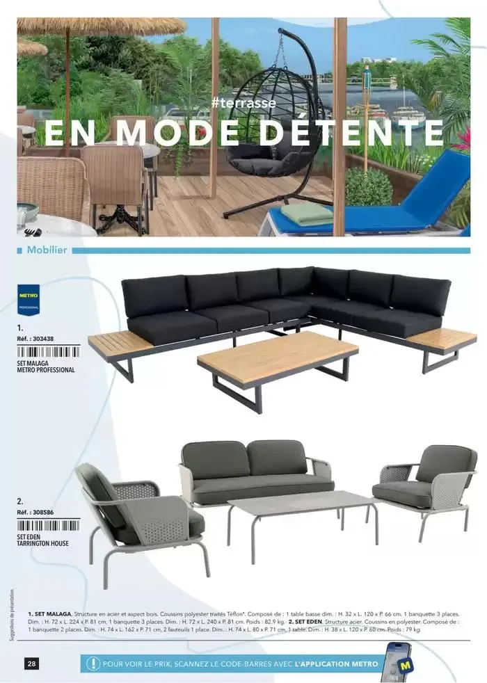 Metro #Terrasse édition 2025 du 30 janvier au 1 juillet 2025 - Catalogue page 28