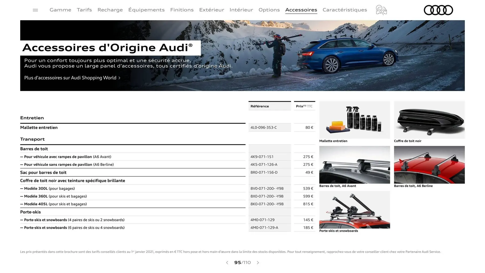 Catalogue Audi du 7 janvier au 31 janvier 2026 - Catalogue page 95