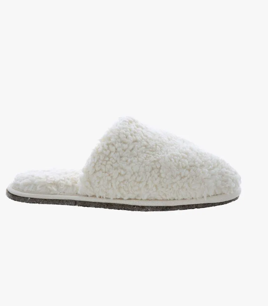 Pantoufle coton bio blanche