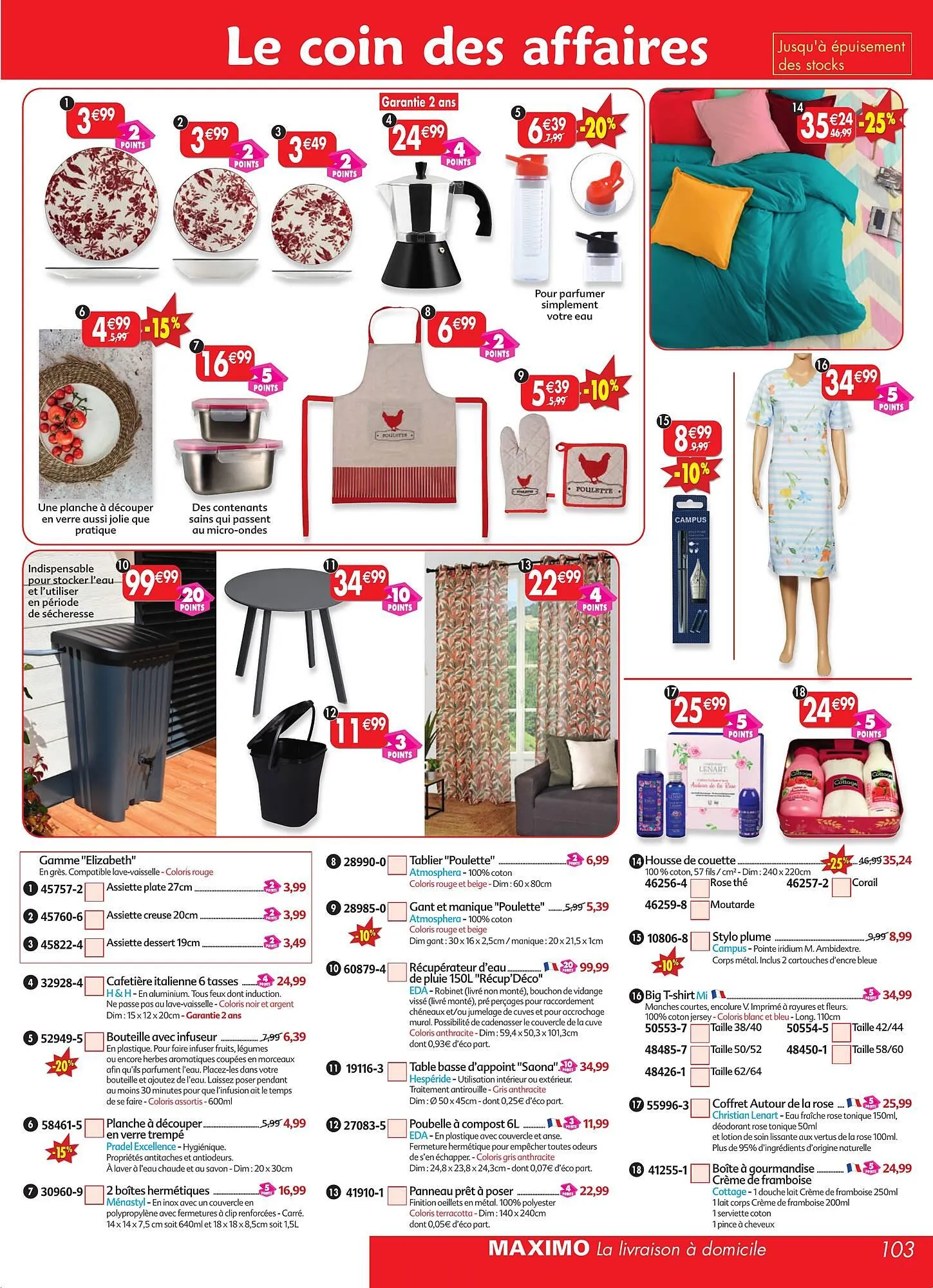 Catalogue Maximo du 30 mars au 23 avril 2026 - Catalogue page 103