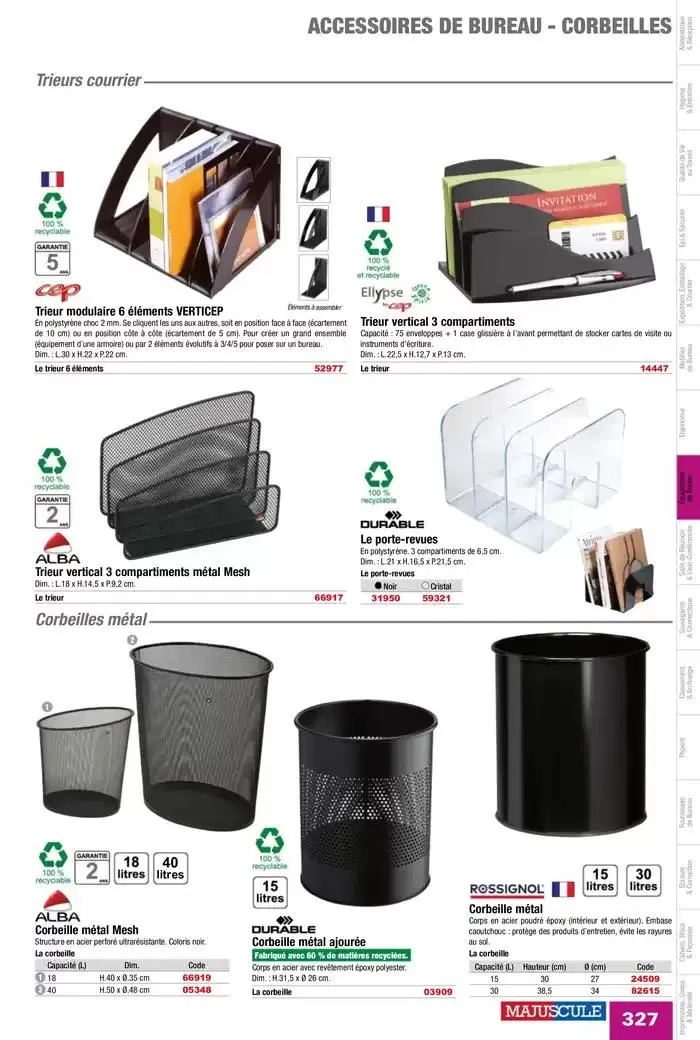 Catalogue Entreprises 2025 du 13 janvier au 31 décembre 2025 - Catalogue page 329