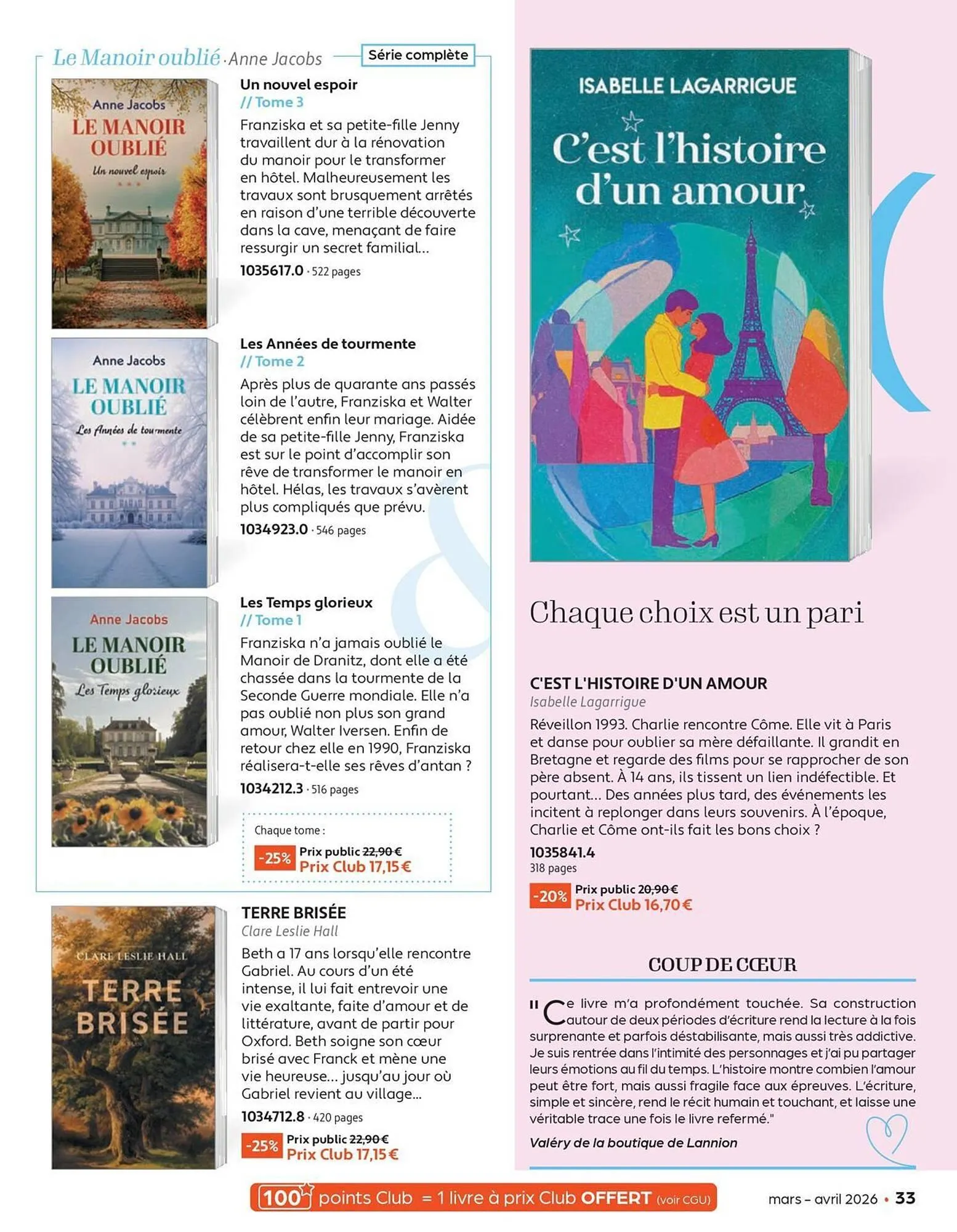 Catalogue France Loisirs du 2 mars au 30 avril 2026 - Catalogue page 33