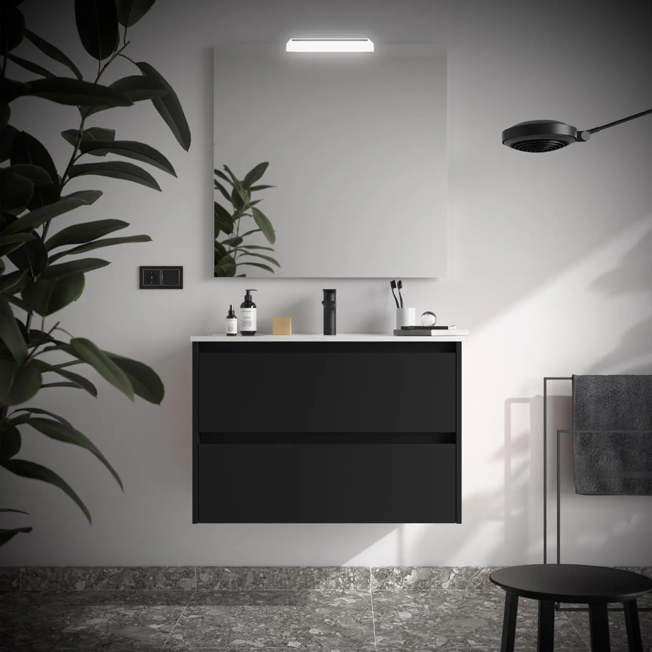 MEUBLE+VASQUE NOJA 800 BLACK S. 106126 SALGAR