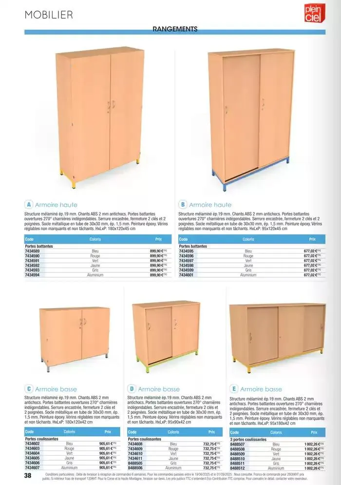 Écoles et loisirs 2025 du 1 janvier au 31 décembre 2025 - Catalogue page 38