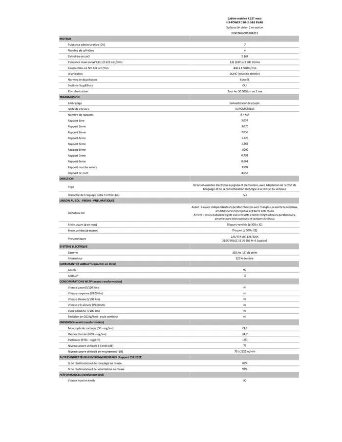 Opel Movano du 4 avril au 4 avril 2026 - Catalogue page 315