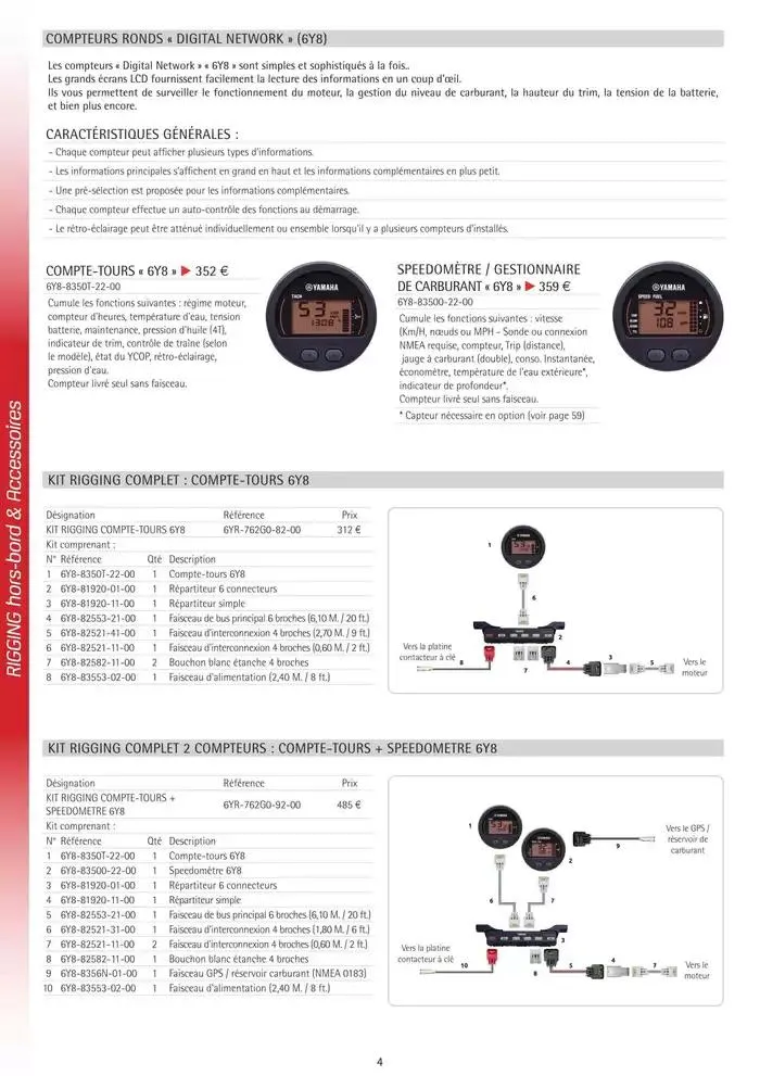 Catalogue Yamaha Marine - Accessoires Marine 2025 du 1 mars au 31 mars 2025 - Catalogue page 4